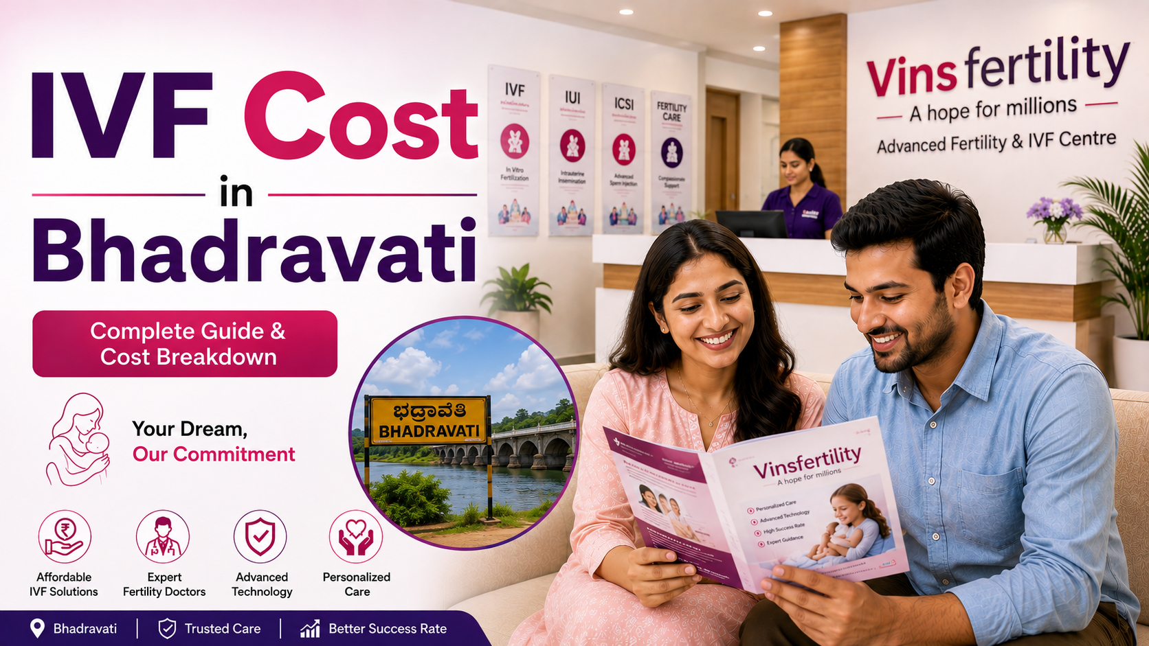 IVF Cost in Bhadravati 2026: Price, Packages and Centres